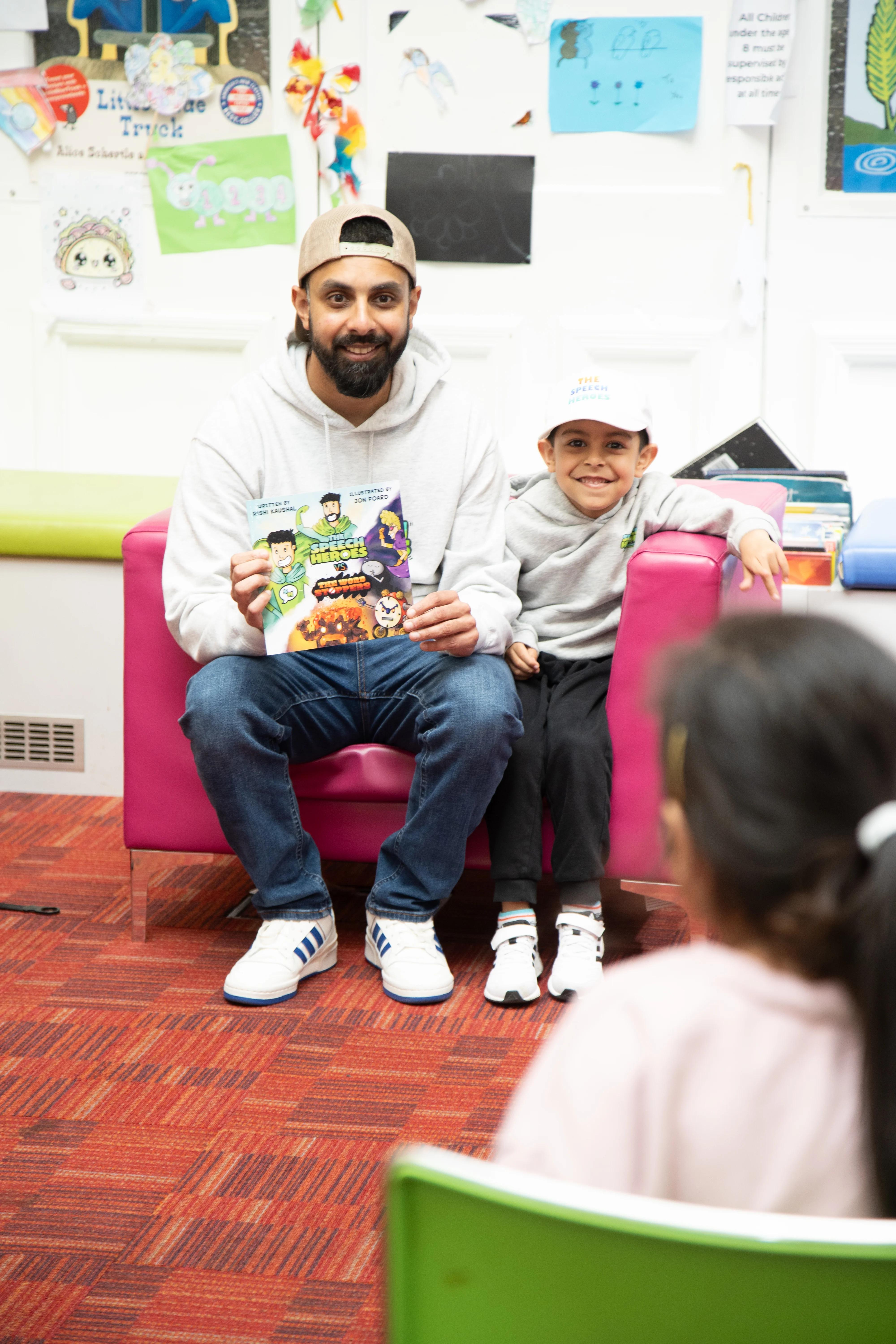 Author visit and workshop at West Bromwich Central Library